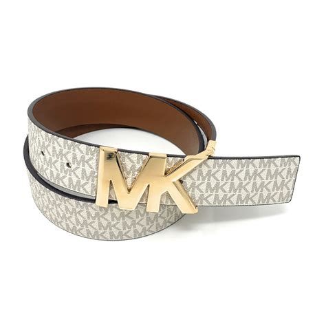 michael michael kors reversible logo and leather waist belt|michael kors reversible belt women's.